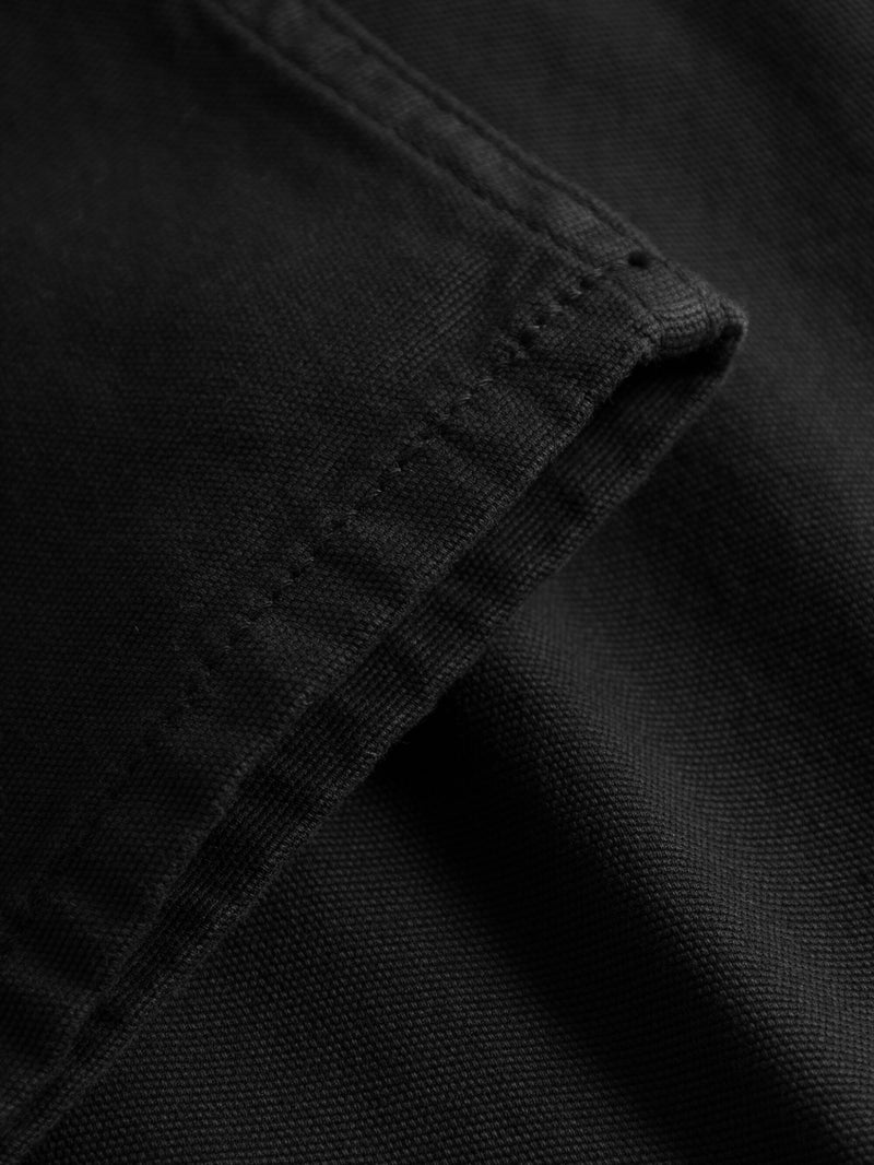 KnowledgeCotton Apparel - MEN TIM 5-pocket canvas relaxed fit pant Pants 1300 Black Jet
